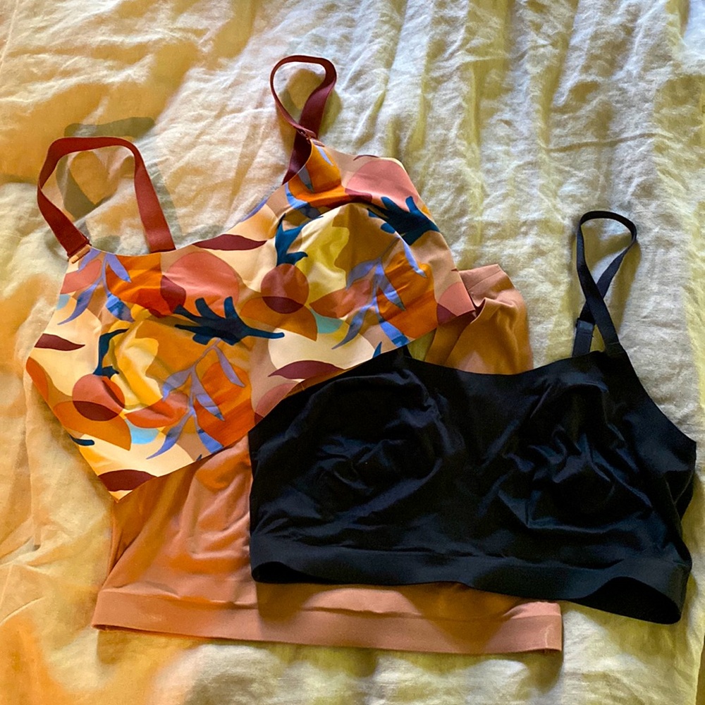Bralettes bundle NWOT Enbliss Soma and Knix Evolution size L size 6